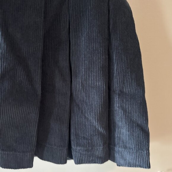 Reclaimed Vintage • navy corduroy pleated skirt - Picture 14 of 15